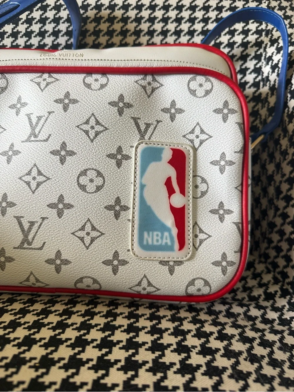 Louis Vuitton NBA Monogram Bag with Blue Strap